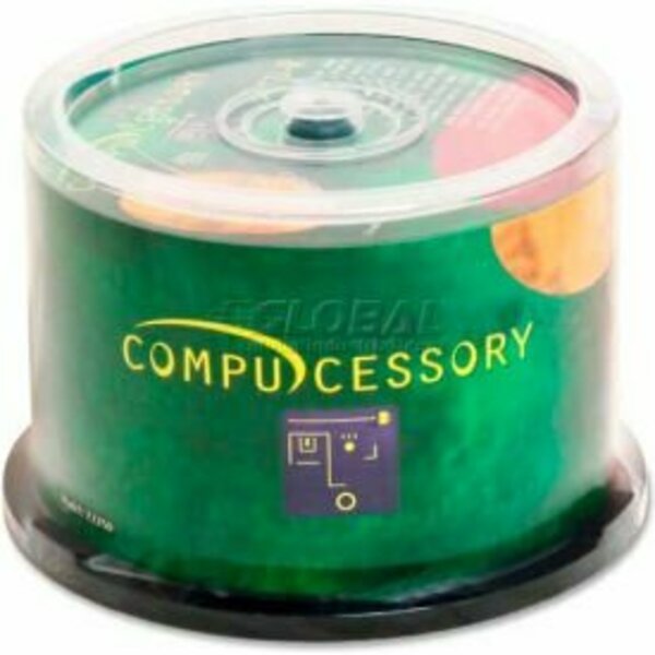 Compucessory Compucessory CD-R Discs, 72250, 52x, 700MB/80Min, Branded, Spindle, 50/Pk 72250